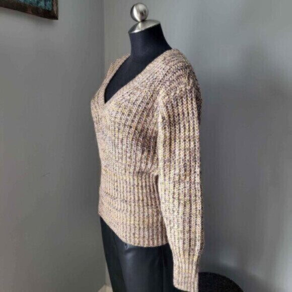 Anthropologie Wool blendV Neck Sweater NWT Sz XS - Picture 6 of 10